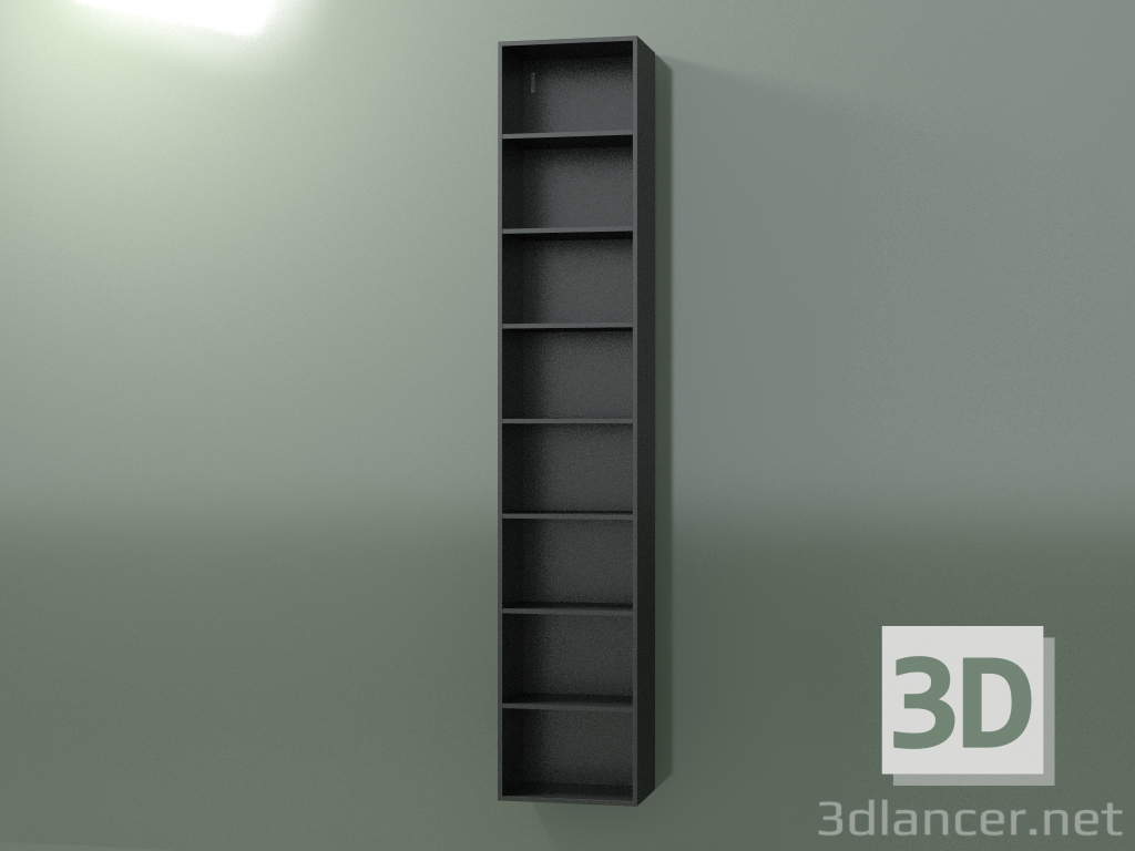 3d model Armario alto de pared (8DUBFC01, Deep Nocturne C38, L 36, P 24, H 192 cm) - vista previa