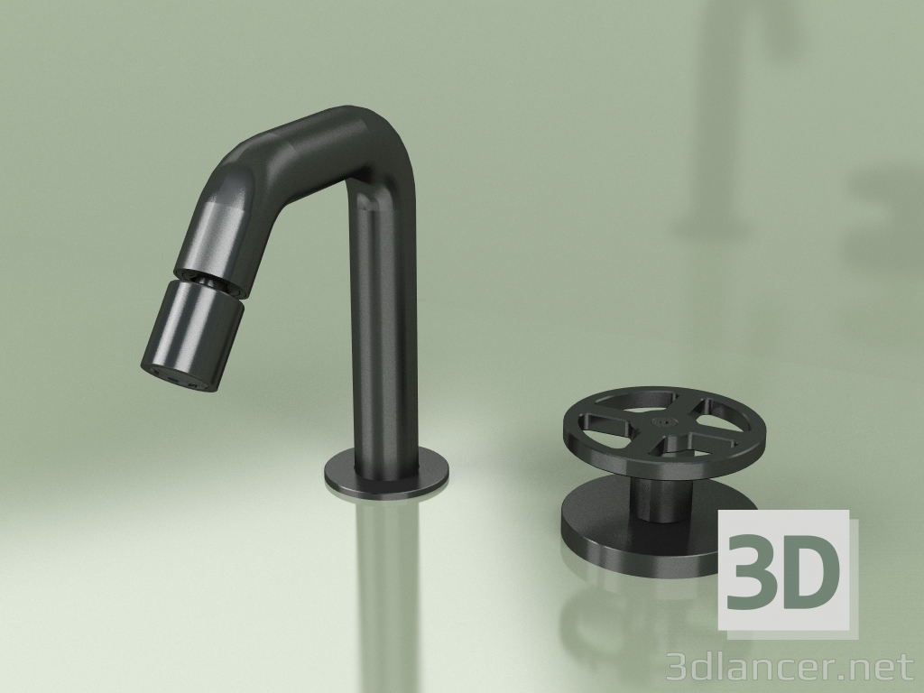 3d model Hydro-progressive bidet mixer with adjustable spout (20 37, ON) - preview