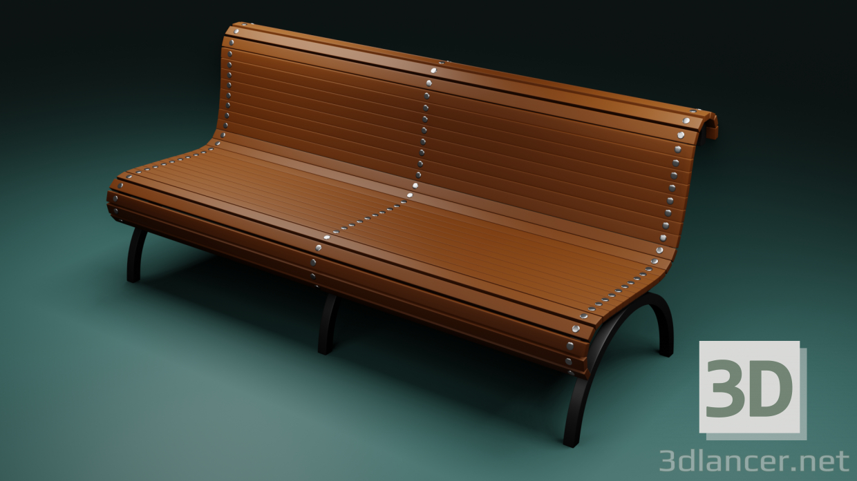 3d model Bench - preview