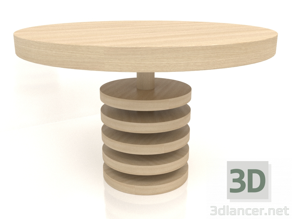 Modelo 3d Mesa de jantar DT 03 (D=1194x767, madeira branca) - preview