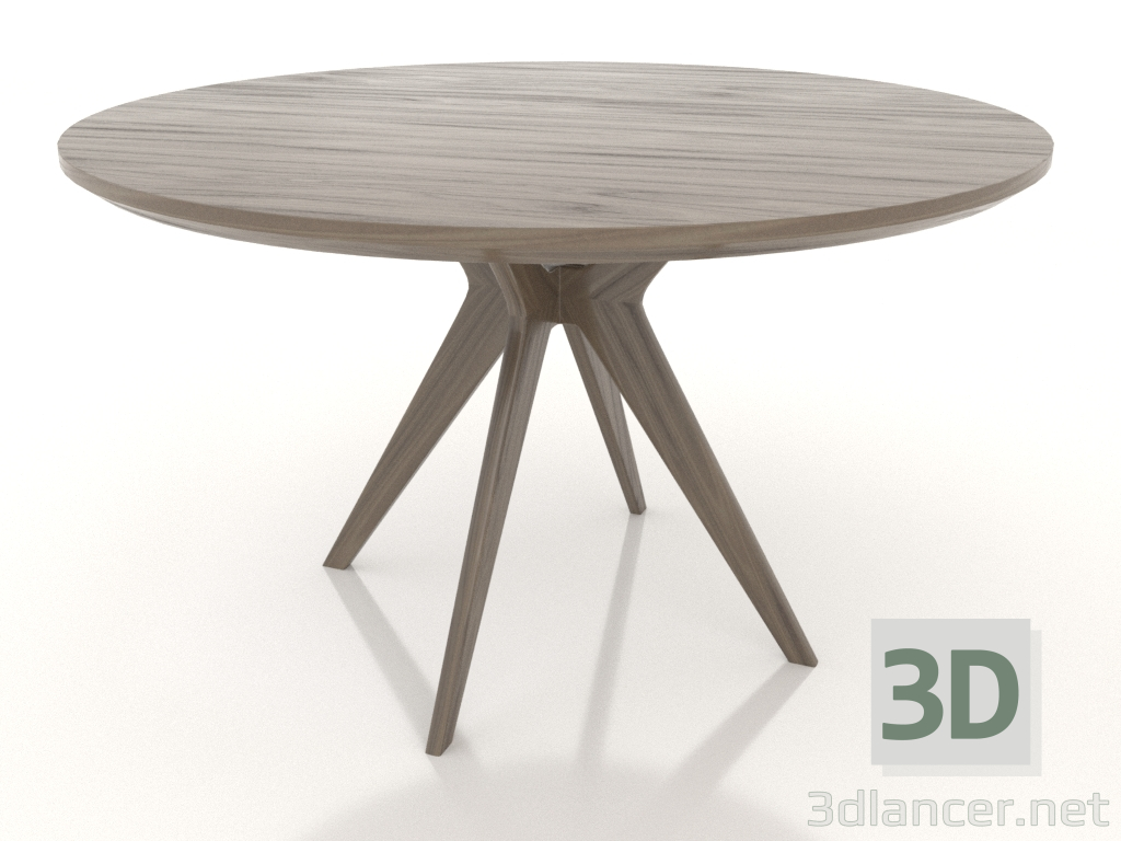 Modelo 3d Mesa Clark (nogueira) - preview