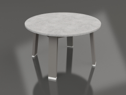 Table d'appoint ronde (Gris quartz, DEKTON)