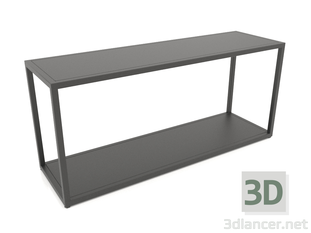 modello 3D Panca a due livelli (METALLO, 100x30x44) - anteprima