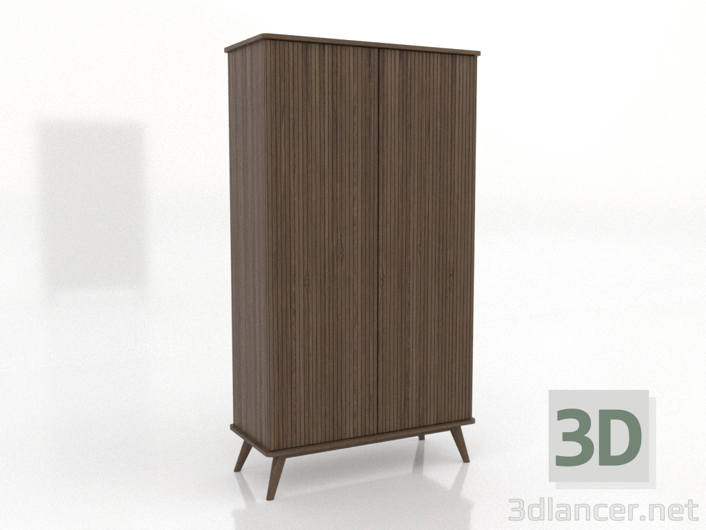 3d model Cabinet 4 1000x450x1800 mm (lightened ash walnut) - preview 3d model Cabinet 4 1000x450x1800 mm (lightened ash walnut) - preview