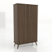 3d model Cabinet 4 1000x450x1800 mm (lightened ash walnut) - preview
