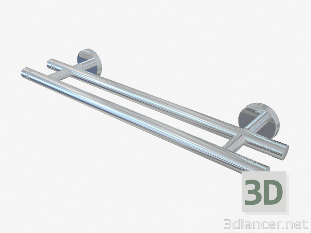 3d модель Держатель полотенец КАНЬОН двойной (L 400) – превью