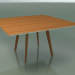 modèle 3D Table carrée 3503 (H 74 - 140x140 cm, M02, effet teck, option 2) - preview