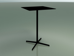 Table carrée 5559 (H 103,5 - 69x69 cm, Noir, V39)