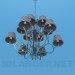 3d model Chandelier with ceiling paintings in 2 levels - preview