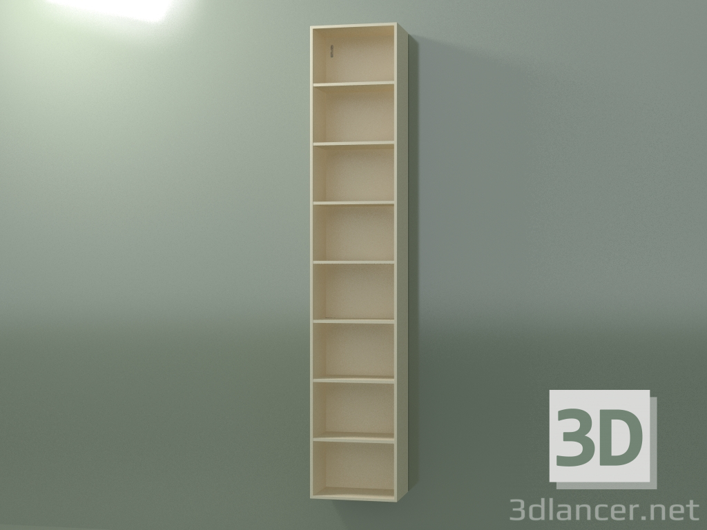 3d model Armario alto de pared (8DUBFC01, Bone C39, L 36, P 24, H 192 cm) - vista previa