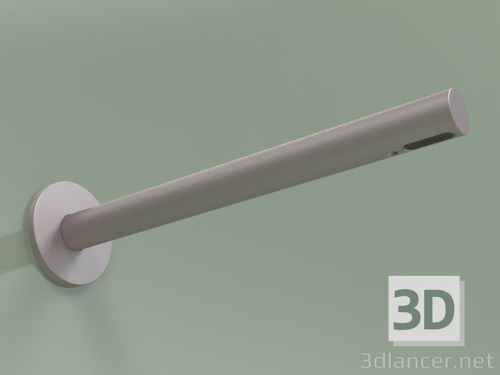 3D modeli Duvara monte düz çıkış ucu L 250 mm (BC019, OR) - önizleme