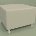 3d model Pouf Malta (White leather) - preview