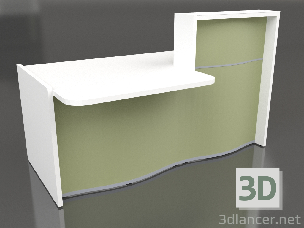 3d model Mostrador de recepción Wave LUV27P (1776x1103) - vista previa