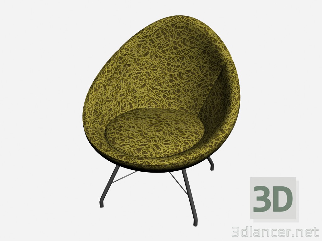 modèle 3D Fauteuil Athena - preview