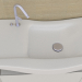 3d Washbasin with fixtures model buy - render