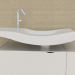 3d Washbasin with fixtures model buy - render