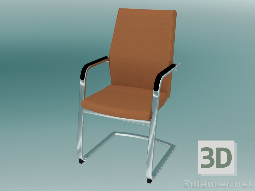 modello 3D Sedia da ufficio (21 V) - anteprima