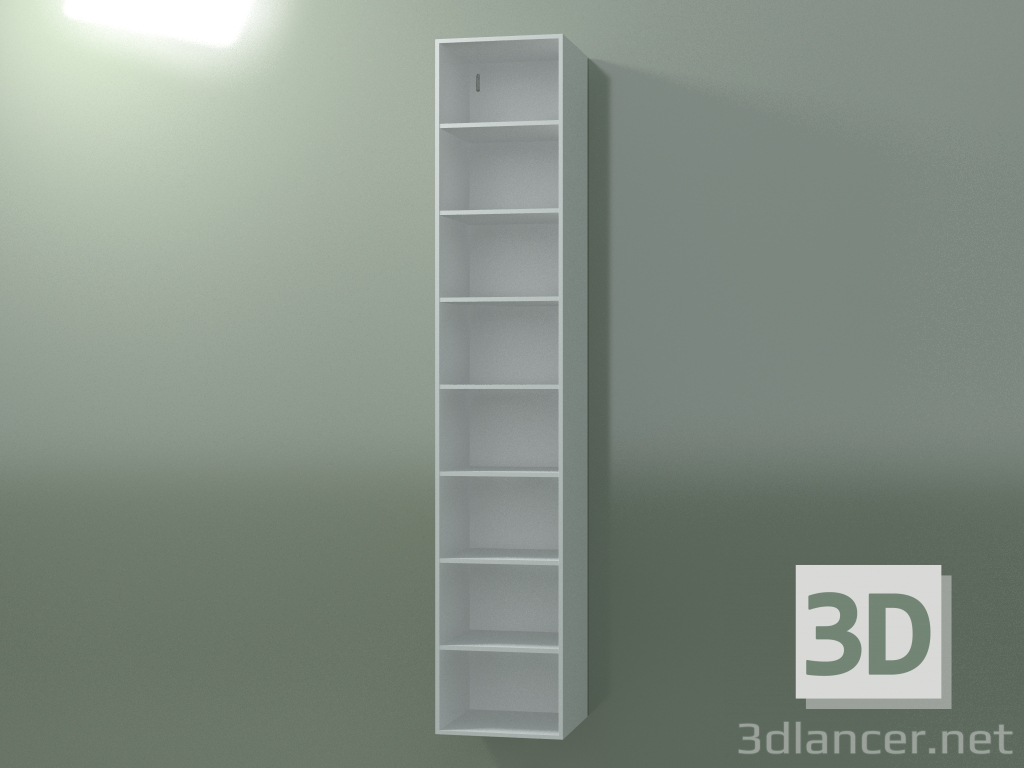 3D Modell Wandschrank (8DUBFD01, Gletscherweiß C01, L 36, P 36, H 192 cm) - Vorschau