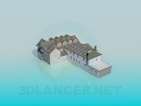 modello 3D Casa - anteprima