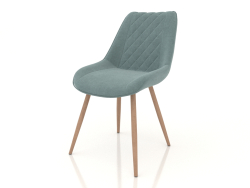 Chaise Yvetta (bois turquoise)