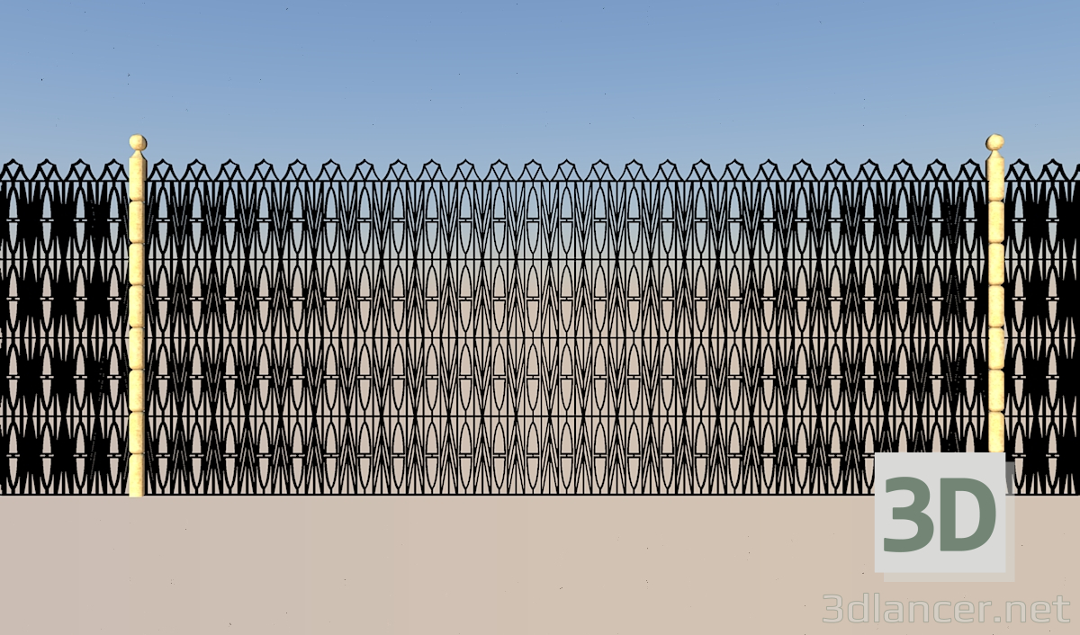 3d model Fence - preview