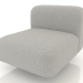 3d model Sofa module 1 seater (M) with a back - preview