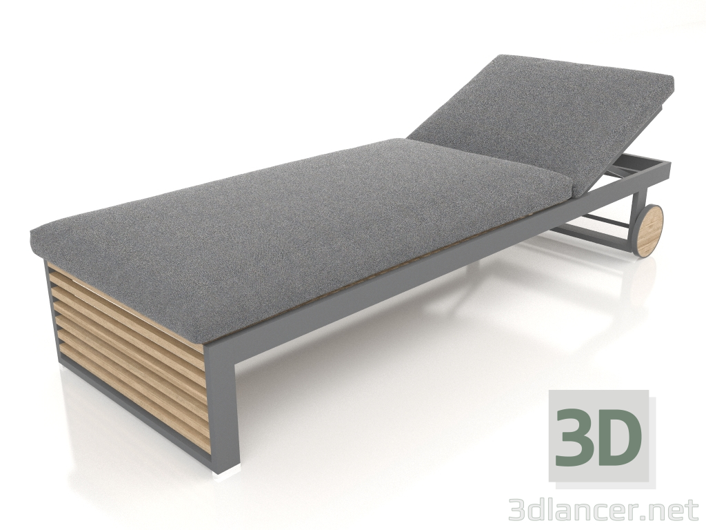 3d model Tumbona (Antracita) - vista previa