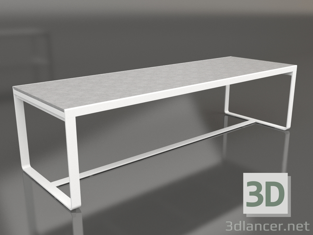 Modelo 3d Mesa de jantar 270 (DEKTON Kreta, Branco) - preview