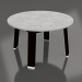 modèle 3D Table d'appoint ronde (Noir, DEKTON) - preview