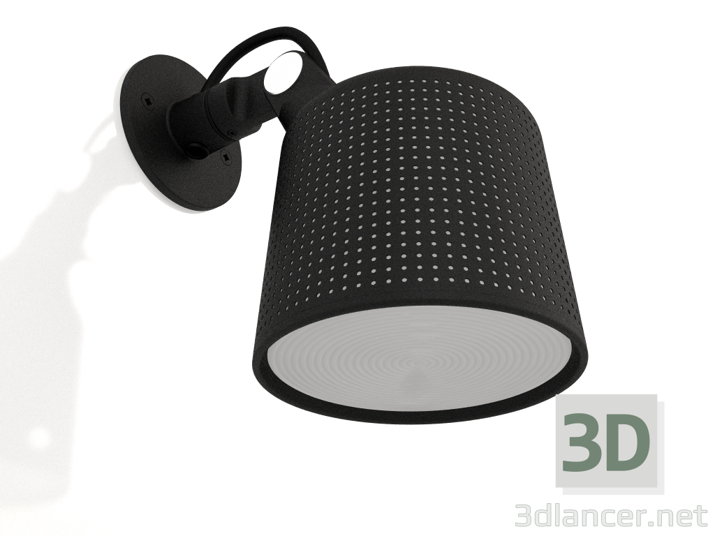 3d model Foco de pared VIPP524 (negro) - vista previa