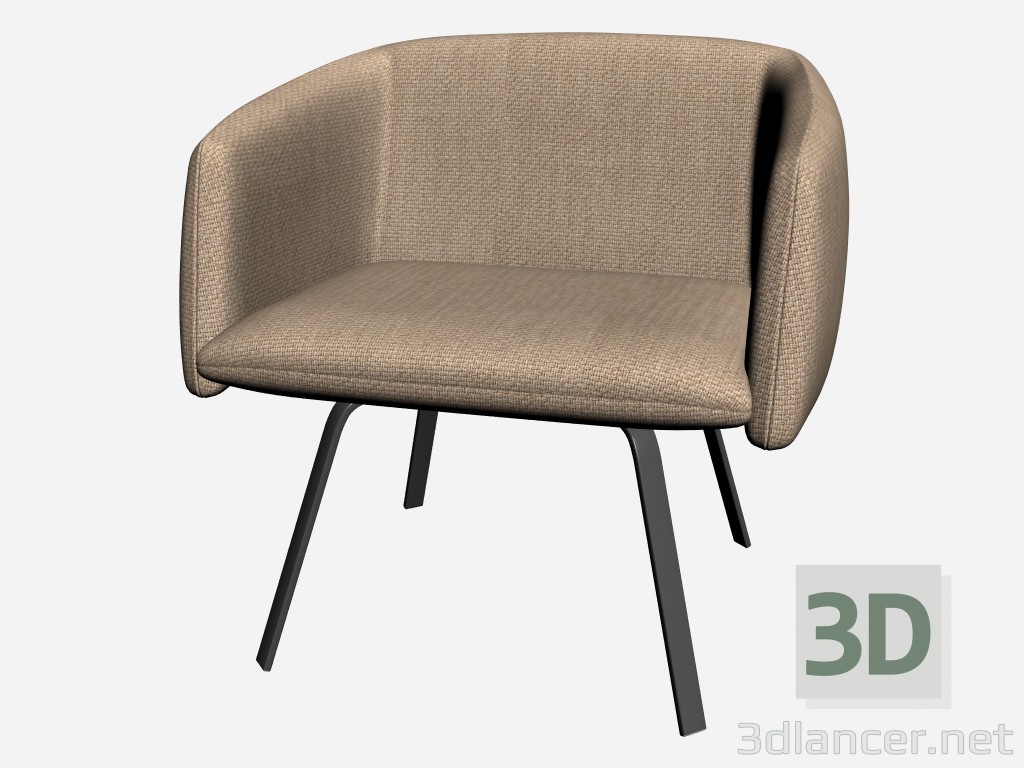 modèle 3D Fauteuil Sindy - preview