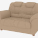 3d model Leather sofa straight (dx2) - preview