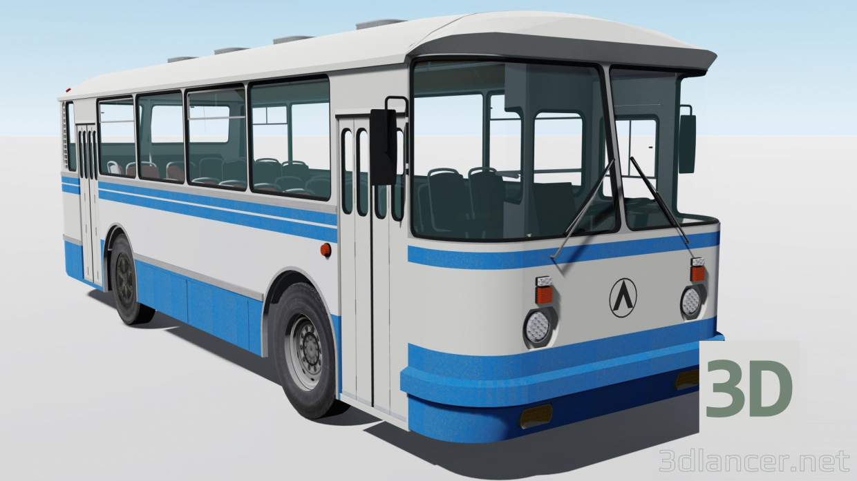 3d LAZ-695 bus model buy - render