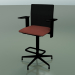 3d model 6506 Low Back Stool (5 legs, with mesh, adjustable standard 3D armrest, V39) - preview