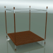 3D Modell Doppelbett mit Baldachinrahmen EDWARD - Vorschau