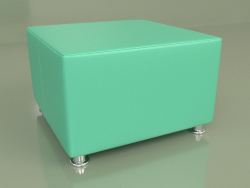 Pouf Malta (Cuir vert)