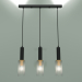 3d model Pendant lamp 50176-3 (black) - preview