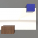 3d model Mirror ZL 07 (753x593, wood brown light, blue) - preview