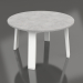 modèle 3D Table d'appoint ronde (Blanc, DEKTON) - preview