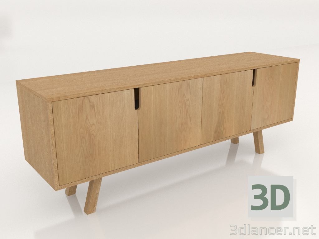 3d model Tumba Gudda (sobre piernas inclinadas) - vista previa