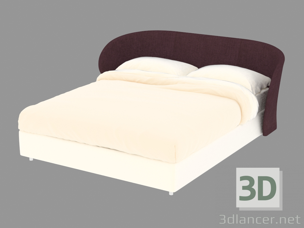 Modelo 3d Cama de casal Celine - preview