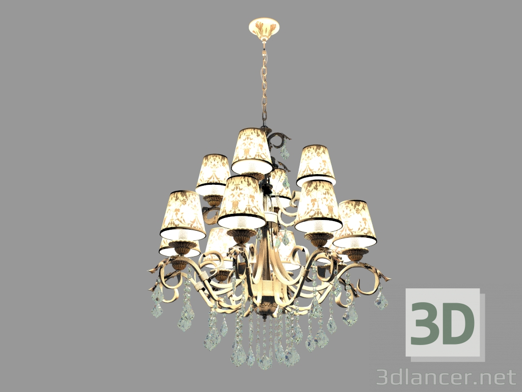 Modelo 3d Candelabro VELVET (ARM219-12-G) - preview