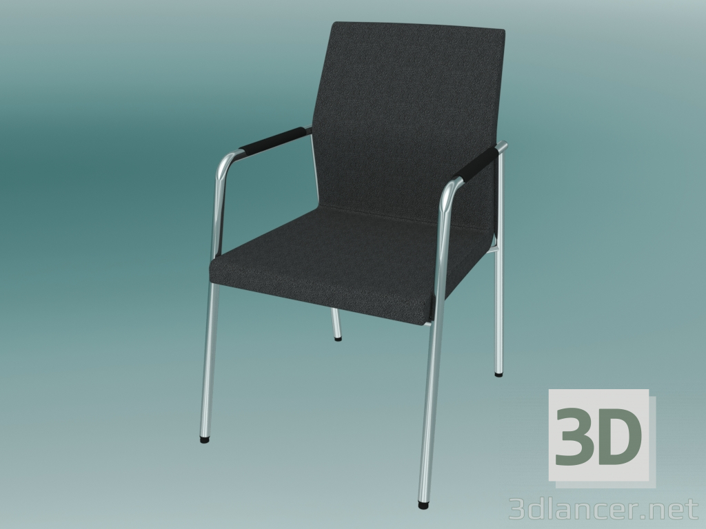 3d model Silla de oficina interlocutora (21H) - vista previa