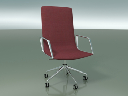 Silla de oficina 4902BI (5 ruedas, con reposabrazos)