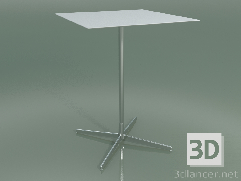 3D Modell Quadratischer Tisch 5560 (H 103,5 - 79 x 79 cm, Weiß, LU1) - Vorschau