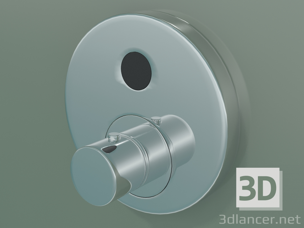 3d model Mezclador de ducha empotrado con termostato (36722000) - vista previa