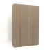 3D Modell Kleiderschrank MW 02 Holz (1800x600x2800, Holzgrau) - Vorschau