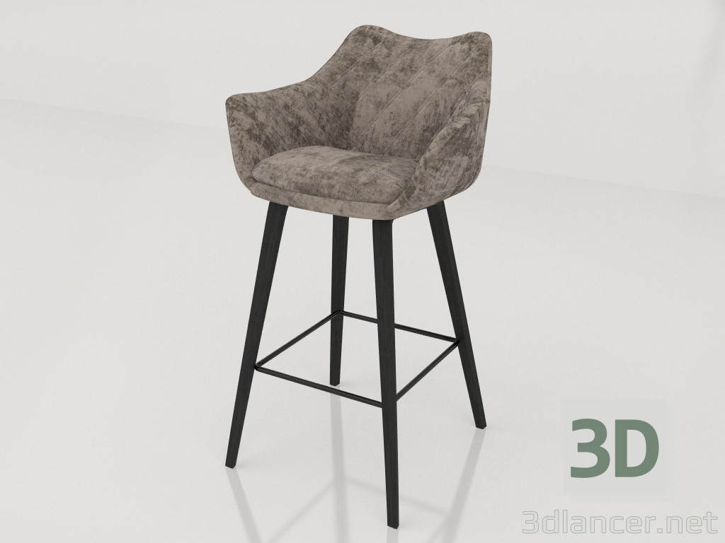 Modelo 3d Banco bar Shirley - preview