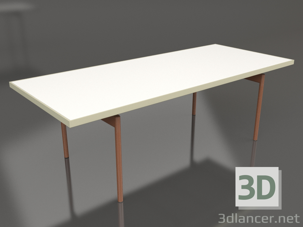 3d модель Стіл обідній (Gold, DEKTON Zenith) – превью