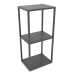 Modelo 3d Prateleira console retangular (METAL, 40x30x86, 3 prateleiras) - preview